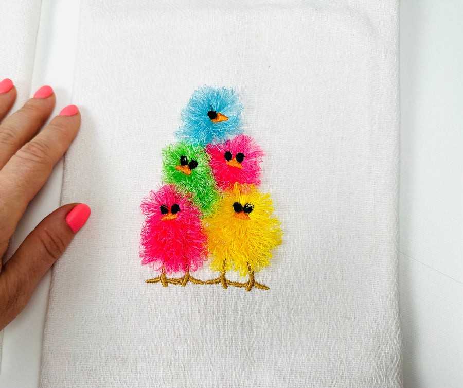 Fringed Little Chick Stack of 5