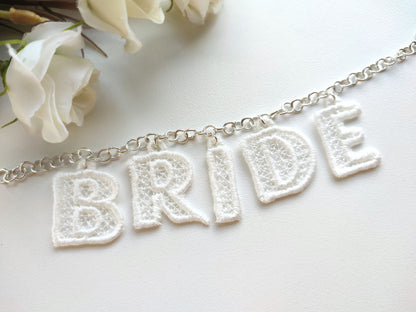 Bridesmaid Bride Lace Font FSL