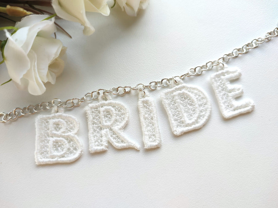 Bridesmaid Bride Lace Font FSL