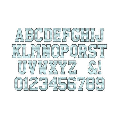 Knitted Knit Effect Light Stitch Sport Font