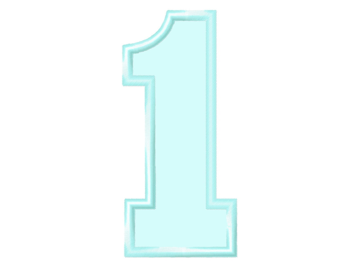 Soft Block Font Kids Birthday Numbers Applique