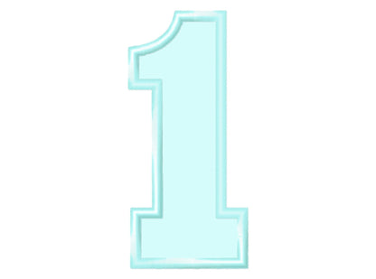 Soft Block Font Kids Birthday Numbers Applique