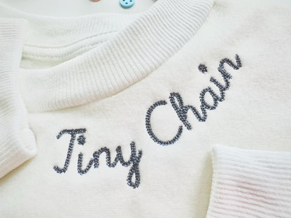 Tiny Playful Chain Stitch Handwritten Font