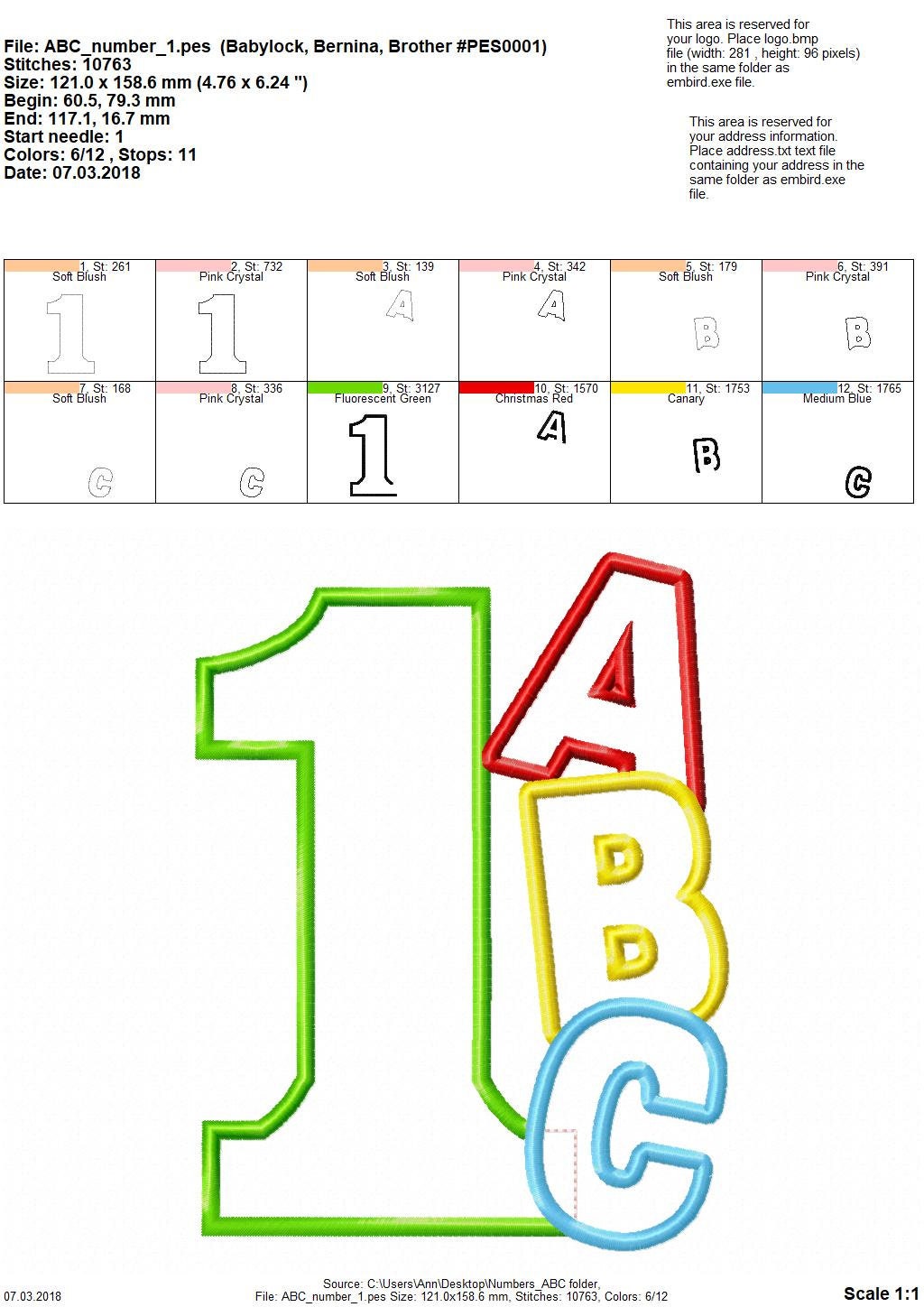 ABC School Birthday Numbers