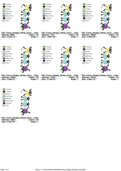 Fringed Funny Sheep Lamb 4