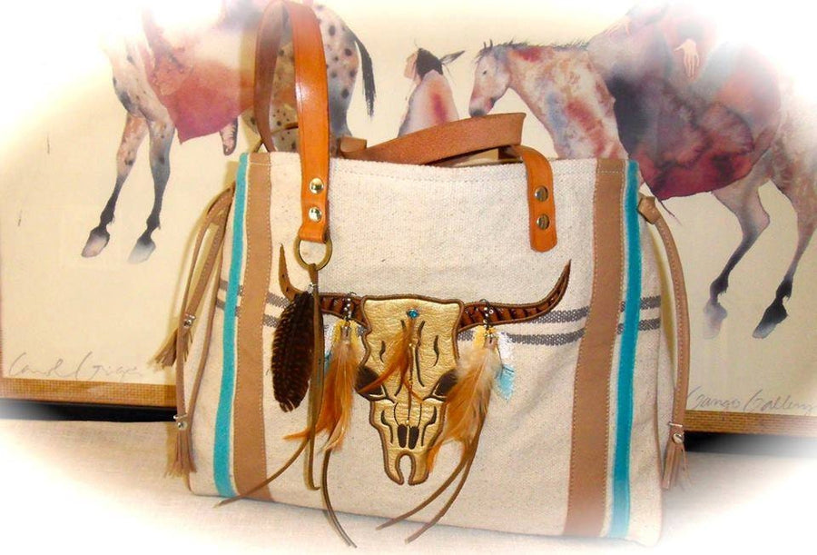 Buck Bull Cow Head Skull Applique
