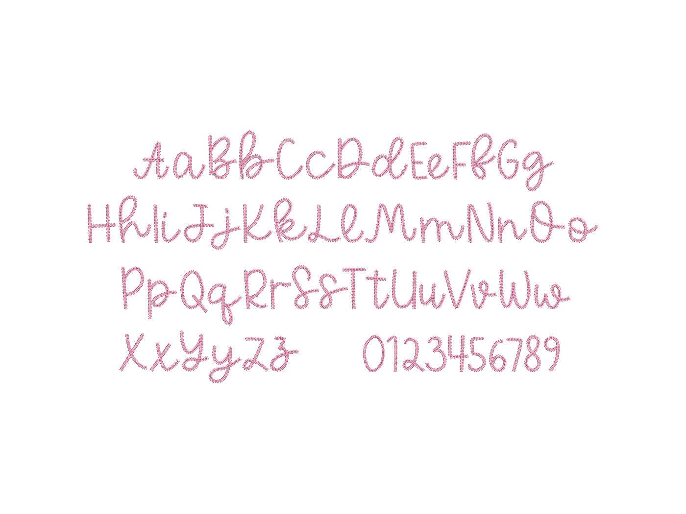 Sports Baseball Stitch Mini Font