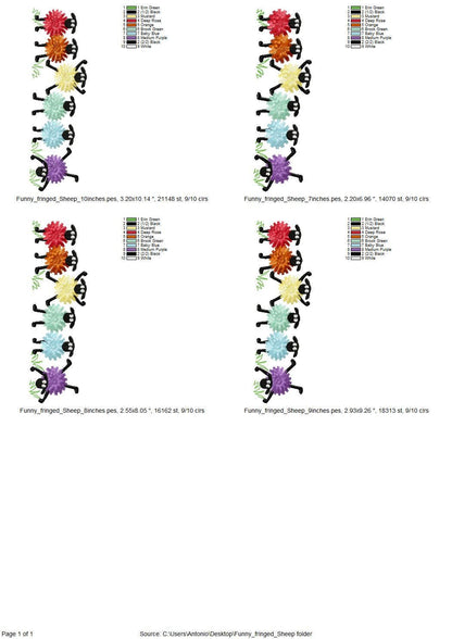 Fringed Funny Sheep Lamb 6