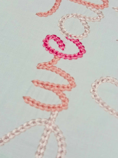 Bold Dense Chain Stitch Script Font