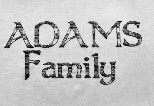 Buffalo Plaid Light Stitch Font Adams