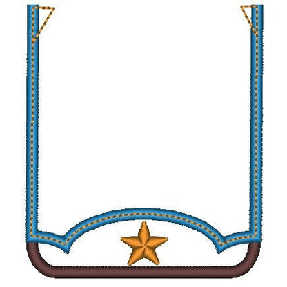 Western style Pocket Applique Set of 5 styles machine embroidery