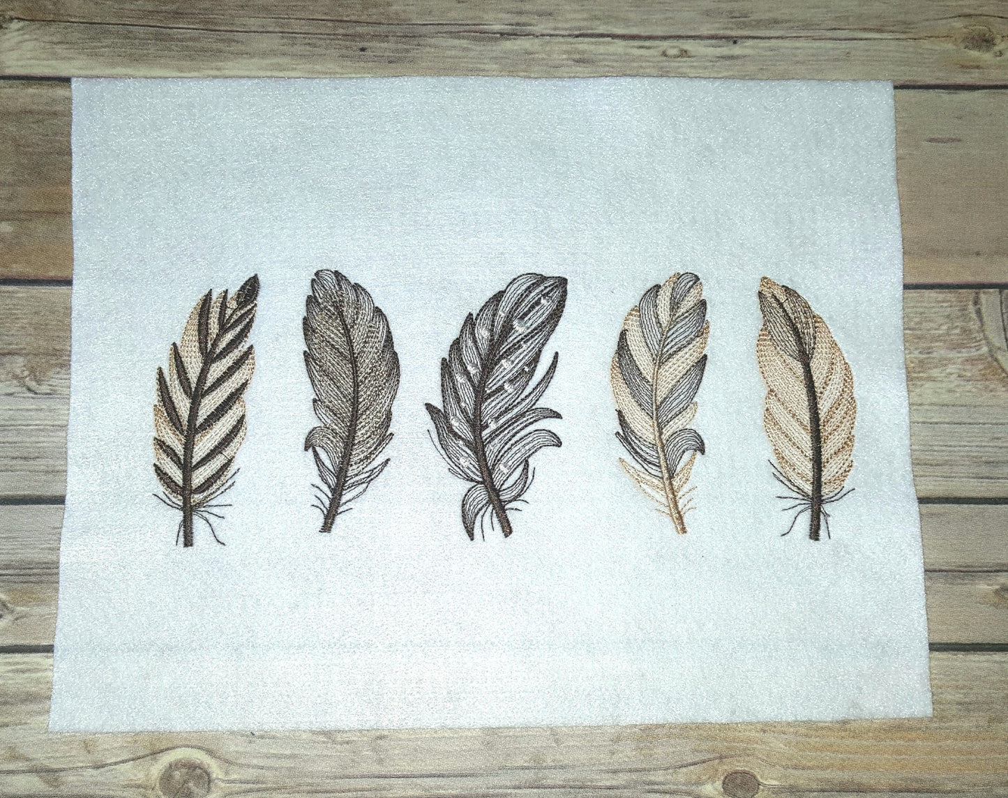 Tiger Leopard Print Feather Set of 5