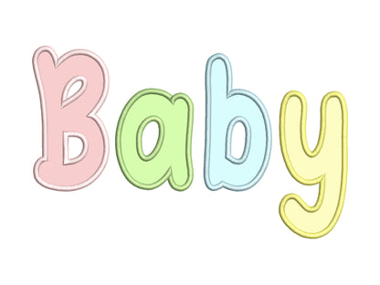 Big Baby Font Applique