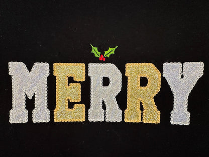 Varsity Font Applique Diamond Stitch Outline