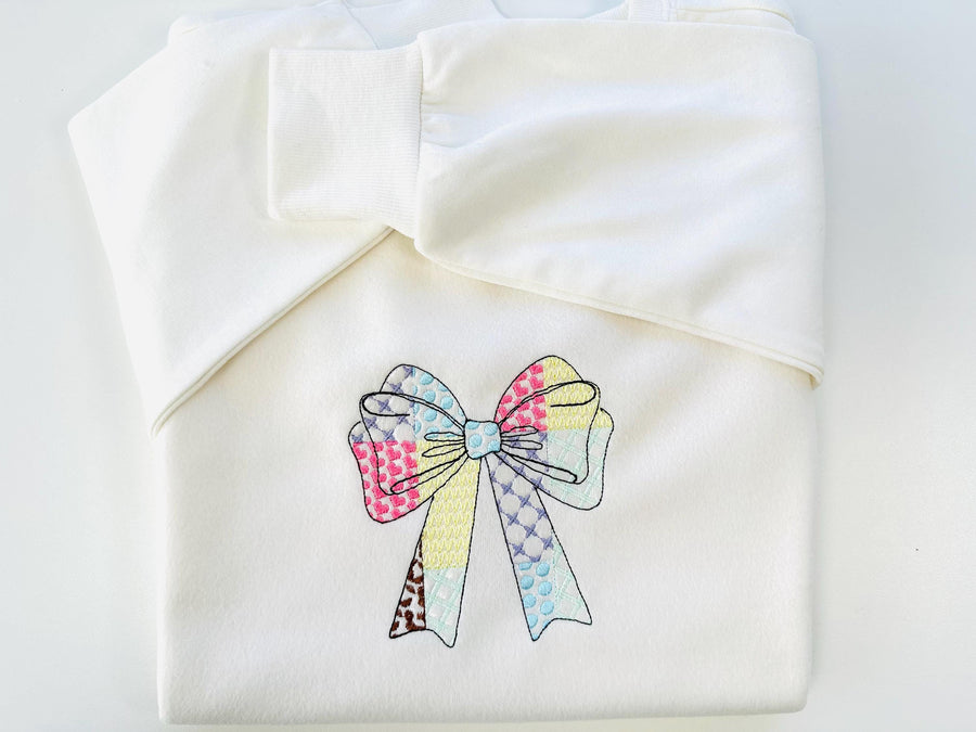 Patchwork Patterned Heirloom Bow