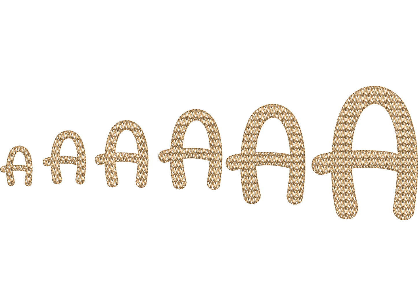 Knitted Effect Knit Texture Font