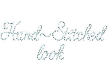 Hand Stitch Effect Hanwritten Font