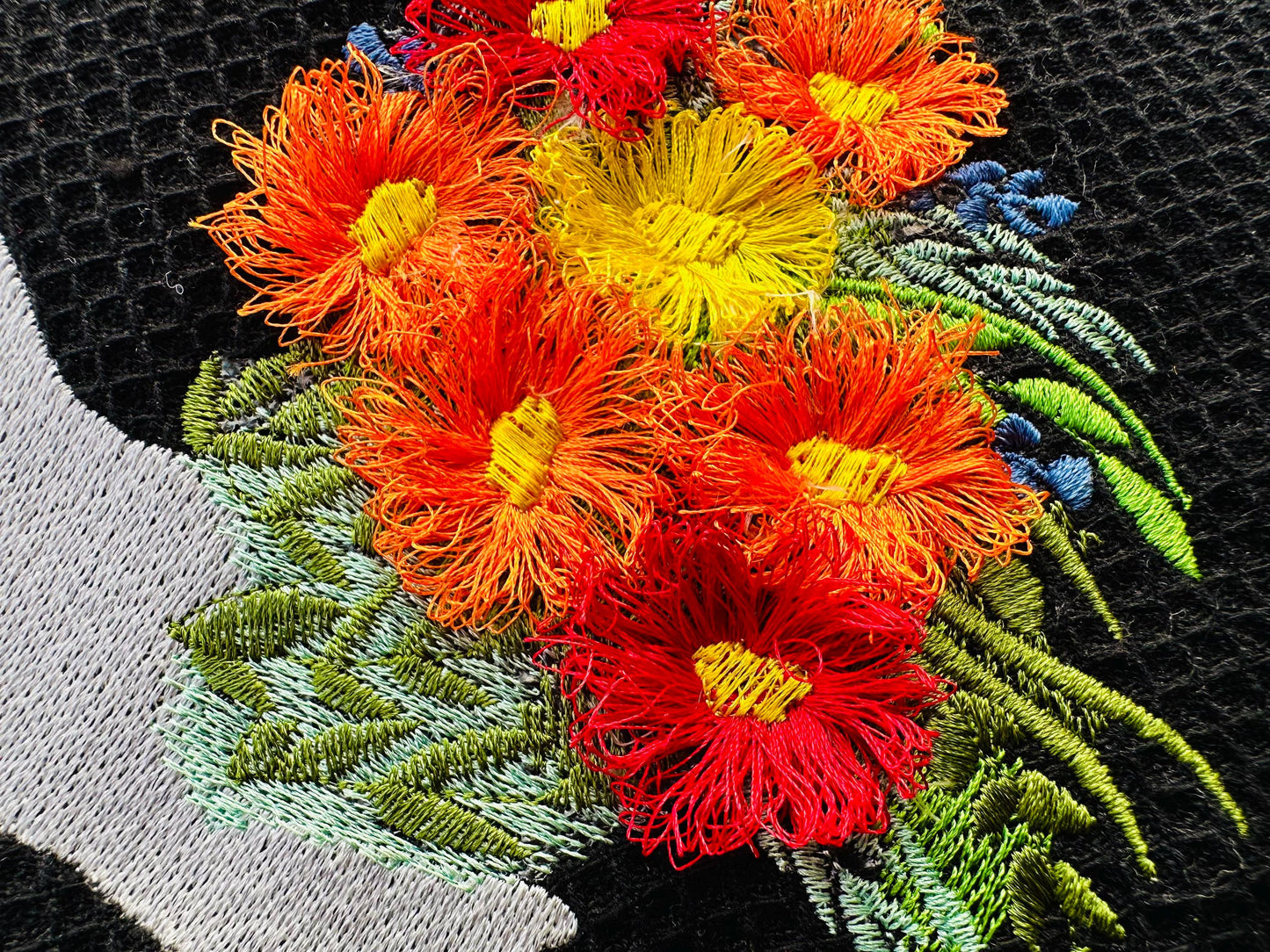 Fringed Floral Chicken Rooster