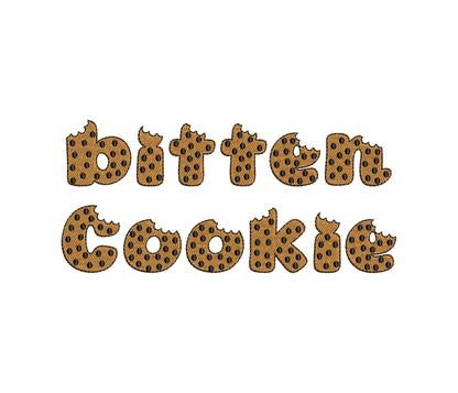 Bitten Cookie Font Fill Stitch