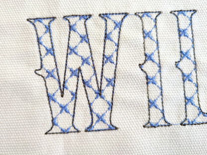 Classic Patterned Fishtail Font