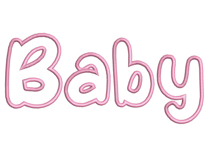 Baby Applique Font