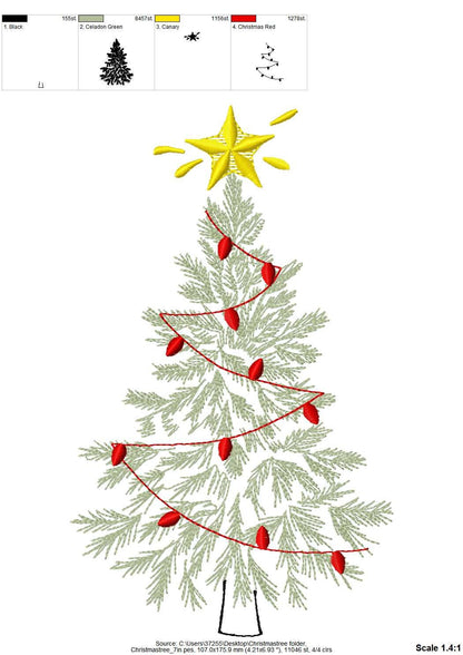 Vintage Old Fashioned Christmas Tree