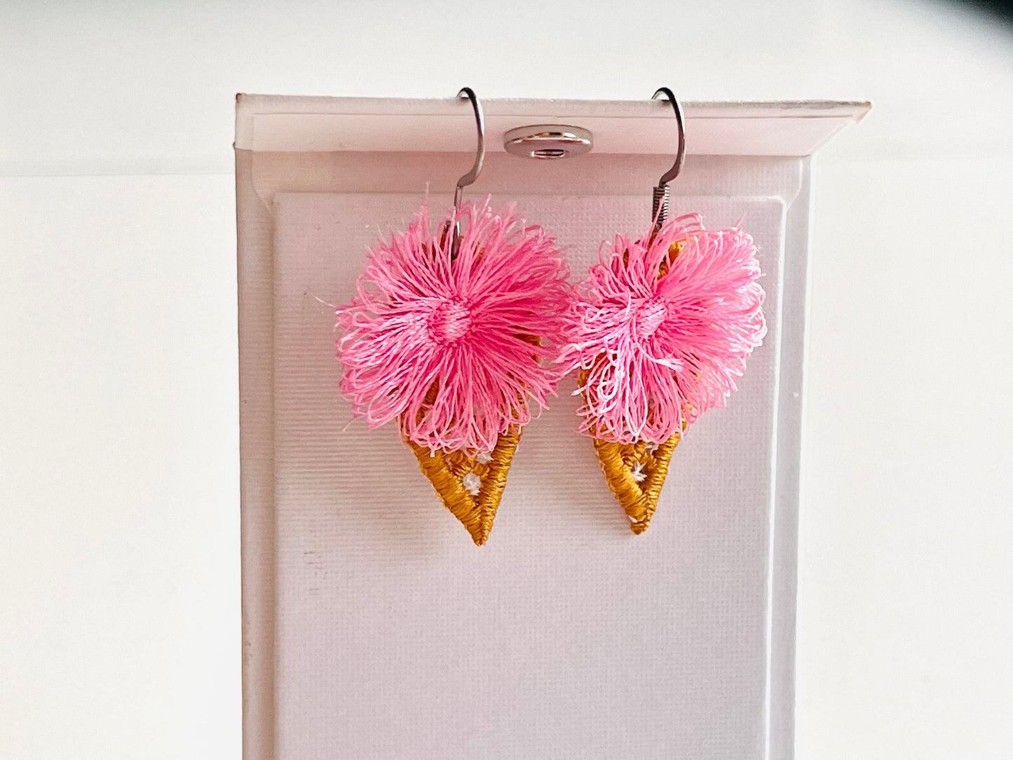 Cute Fringed Ice Cream Earrings