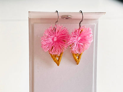 Cute Fringed Ice Cream Earrings