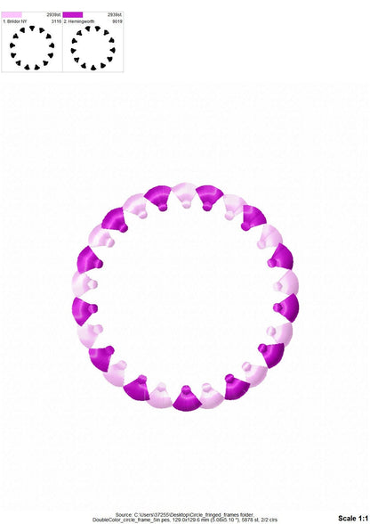 Tassel Circle Monogram And Font Set