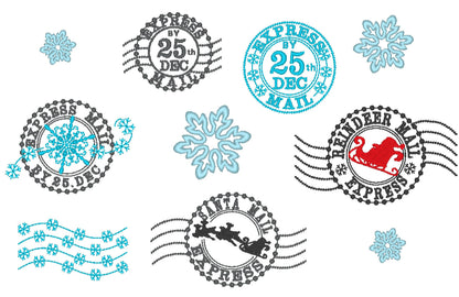 Reindeer Mail Express Stamp Set