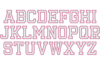Diamond Quilt Glitter HTV Font