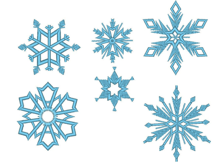 Snowflake in Assorted Sizes Set of 6