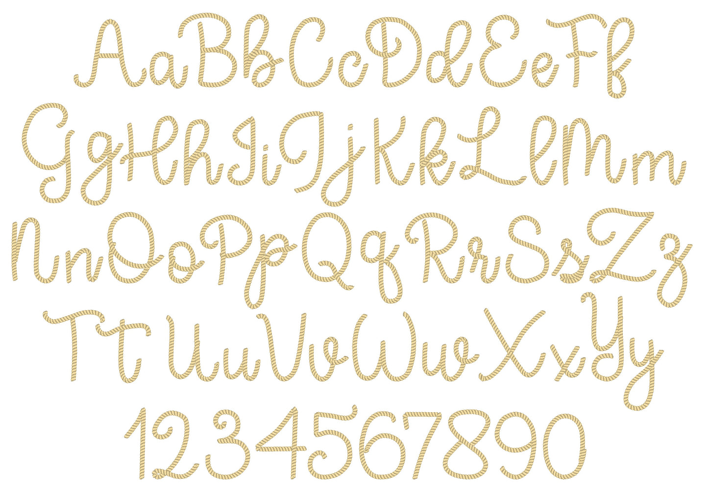 Rope Stitch Handwritten Font