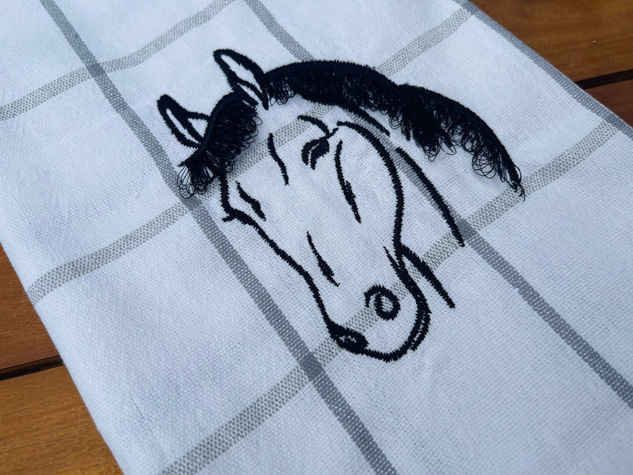 Graceful Horse Head Fringed Hair