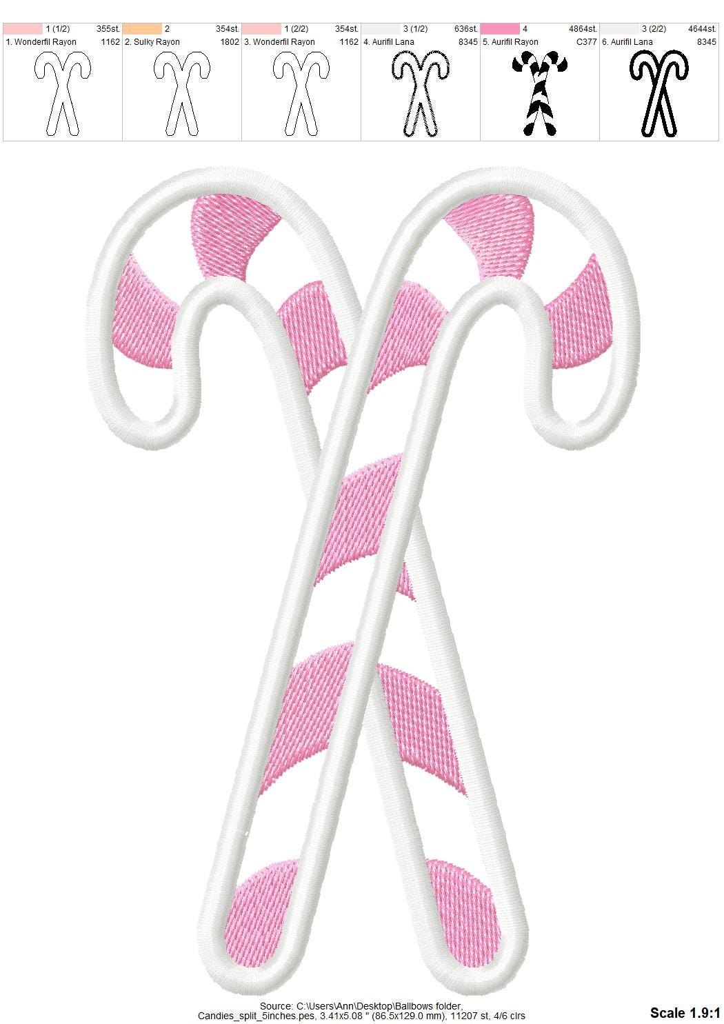 Christmas Candy Applique