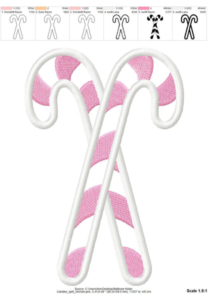 Christmas Candy Applique