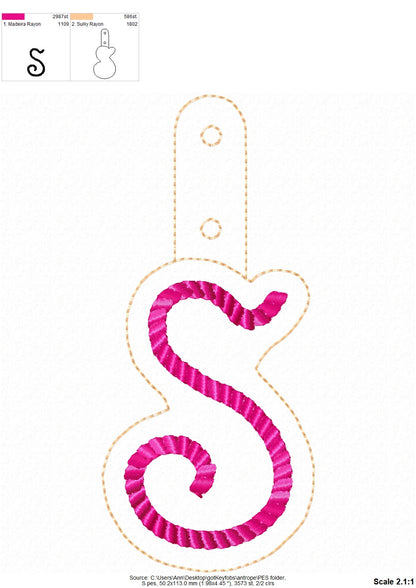 Rope Monogram Keychain