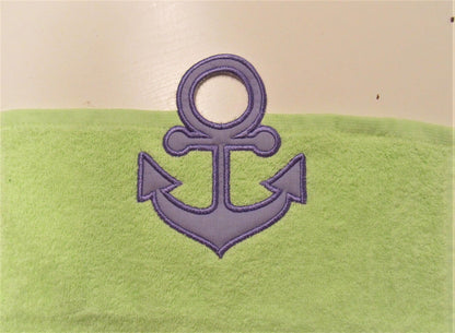 Nautical Anchor Towel Topper