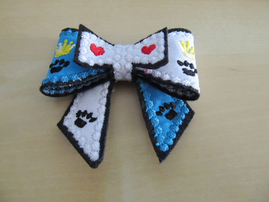 Bow 3D Puppy Paw Set of 5