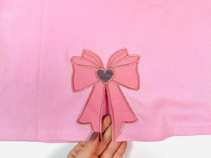 Coquette Lace Side Bow Applique