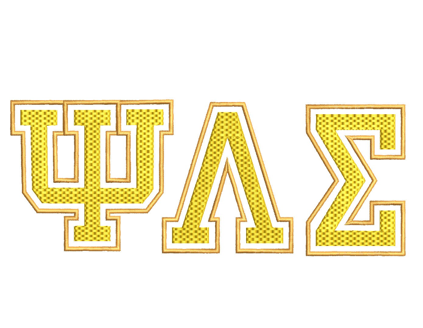 Gold Fraternities Sororities Greek Font