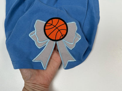 Basketball Sports Bow Applique
