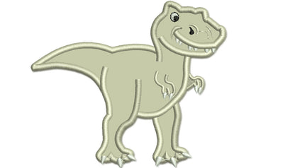 T-rex dinosaur machine embroidery and applique designs assorted sizes,