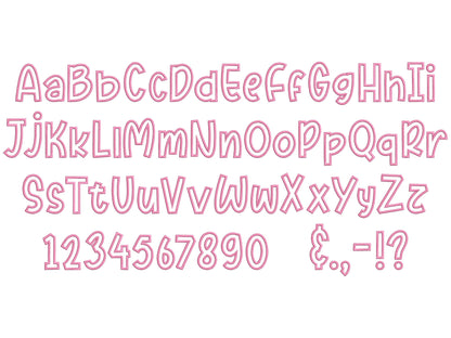 Baby Applique Font