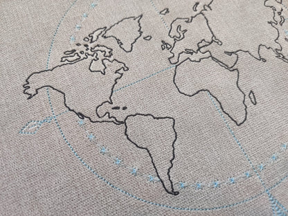 Compass Wanderlust World Map Globe