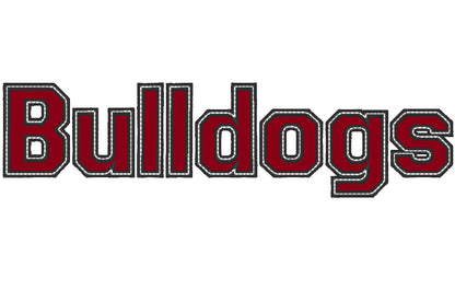 Athletic Collegiate School Team Font Applique