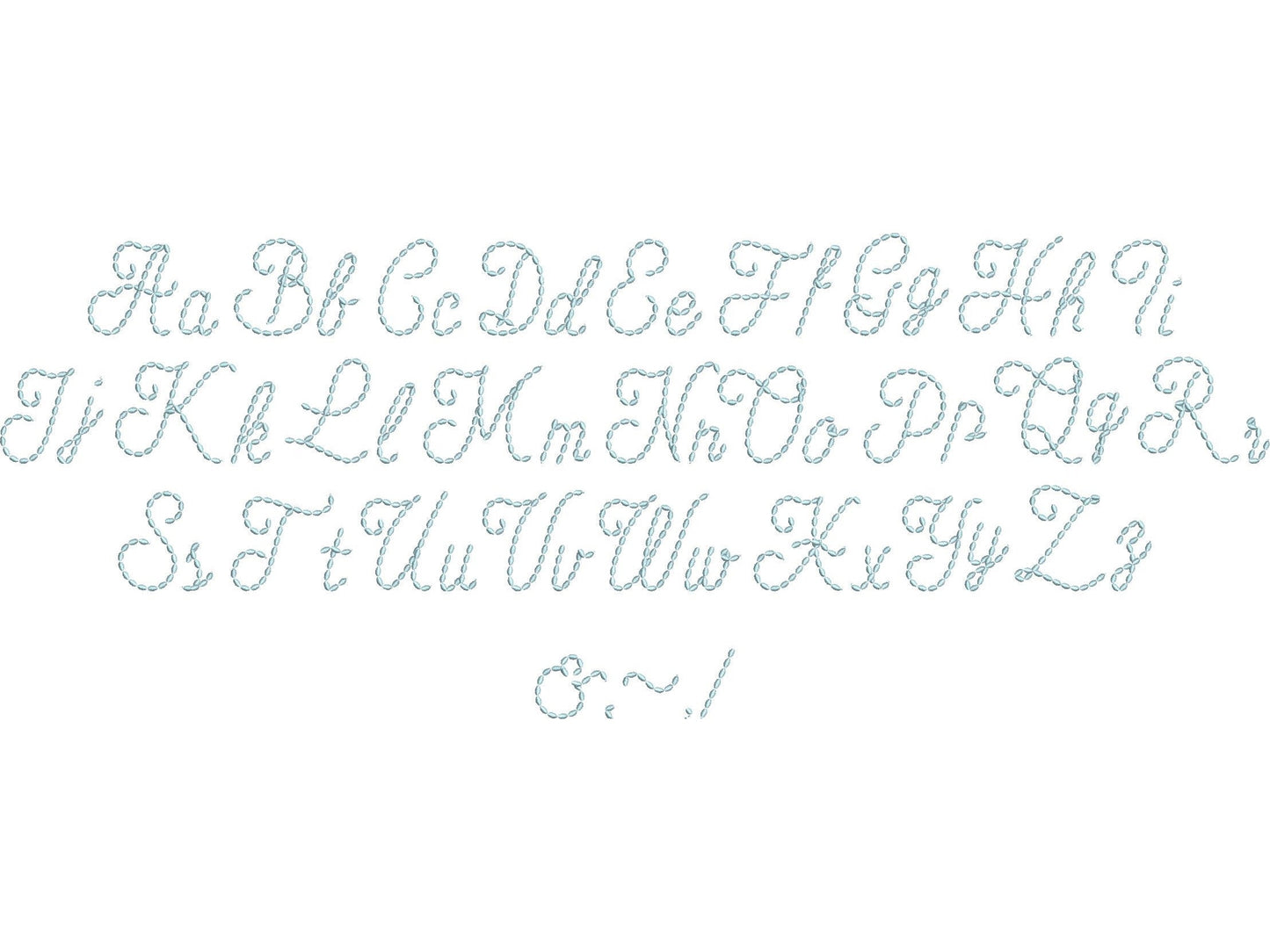 Hand Stitch Effect Hanwritten Font