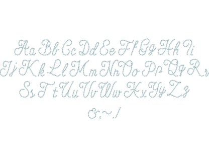 Hand Stitch Effect Hanwritten Font