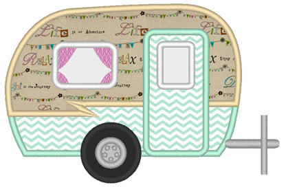 Summer Holiday Camper Van Applique