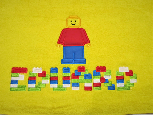 Bricks Fill Stitch Block Font